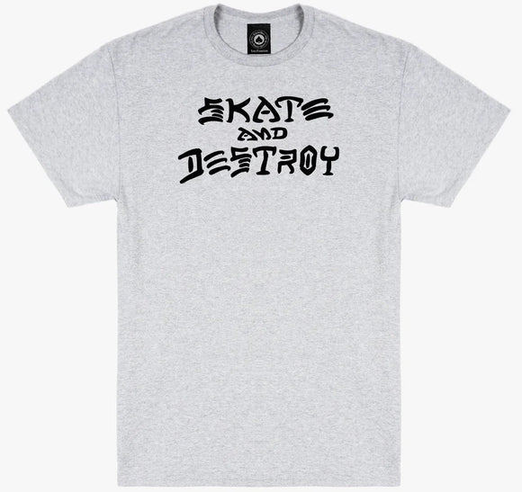 Thrasher - Skate & Destroy Tee | Heather Grey