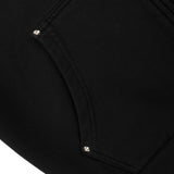 Welcome - Grapple Pigment-Dyed Zip Hoodie w/ Studs | Black