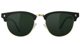 Glassy - Morrison Premium Sunglasses | Black Gold / Green Lens