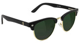 Glassy - Morrison Premium Sunglasses | Black Gold / Green Lens