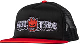 Spitfire - Old E Drop Snapback Hat | Black Red