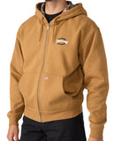 Dickies - Thrasher Zip Hooded Sweatshirt | Brown Duck