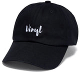 Vinyl - Cursive Dad Hat | Black