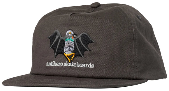 Antihero - Vampigeon Snapback Hat | Charcoal – Plusskateshop.com