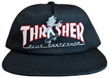 Thrasher x Plus - Mag Logo Snapback Hat | Black