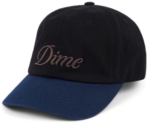 Dime - Cursive Low Pro Cap | Black Midnight