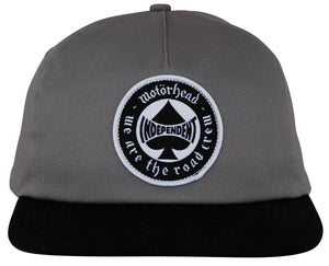 Independent x Motörhead - Spade Snapback Hat | Charcoal