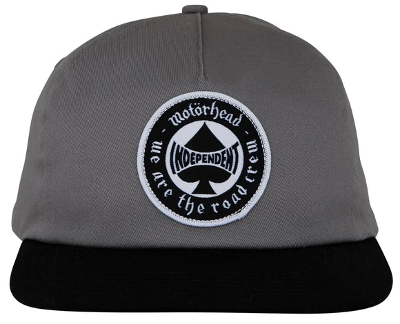 Independent x Motörhead - Spade Snapback Hat | Charcoal