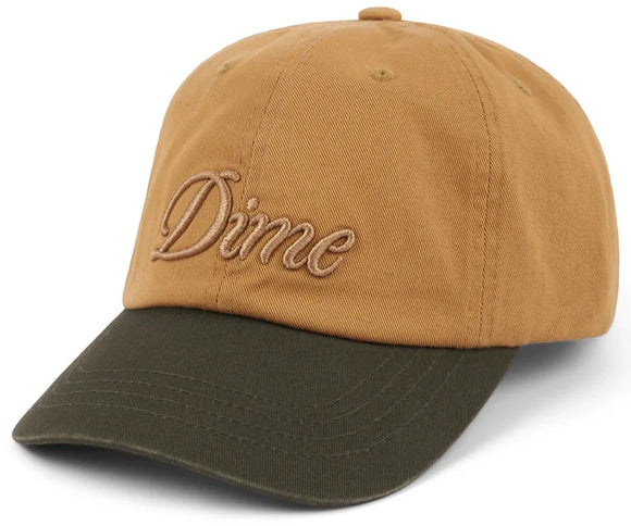 Dime - Cursive Low Pro Cap | Wheat Green