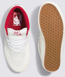 Vans - Skate Half Cab Shoes | White Red (Vintage Sport)
