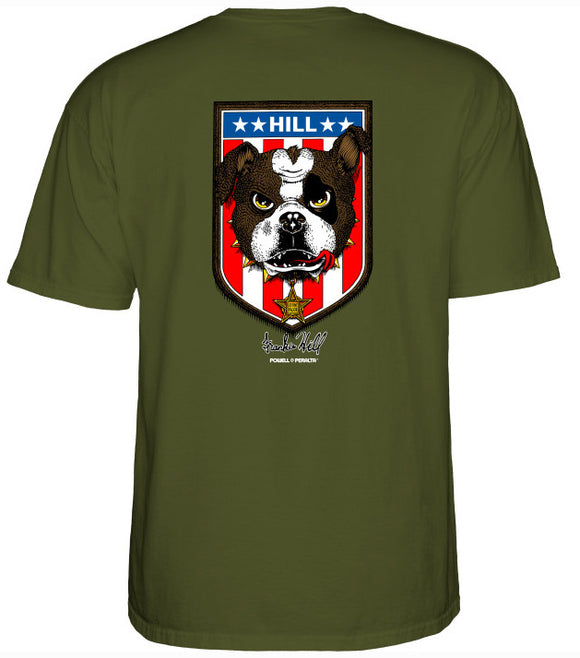 Powell Peralta - Frankie Hill 'Bulldog' Tee | Military Green