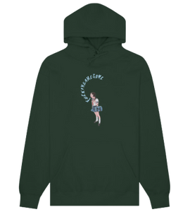 FA - Mouth Girl Hoodie | Forest Green