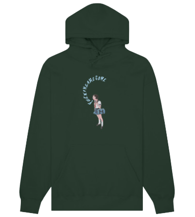 FA - Mouth Girl Hoodie | Forest Green