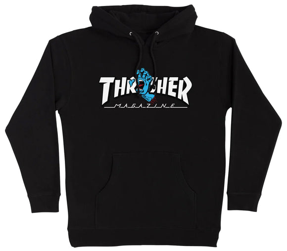 Santa Cruz x Thrasher - Screaming Hand Mag Logo Hoodie | Black