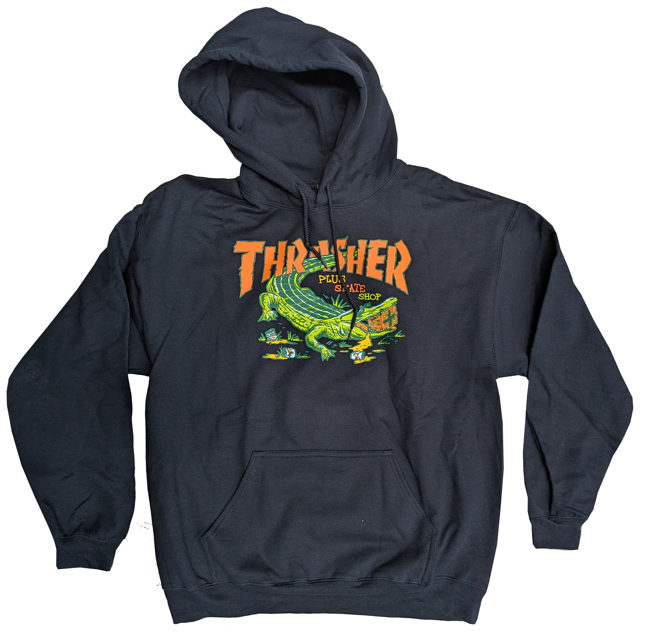 Thrasher x Plus - Gator Tee | Grey – Plusskateshop.com