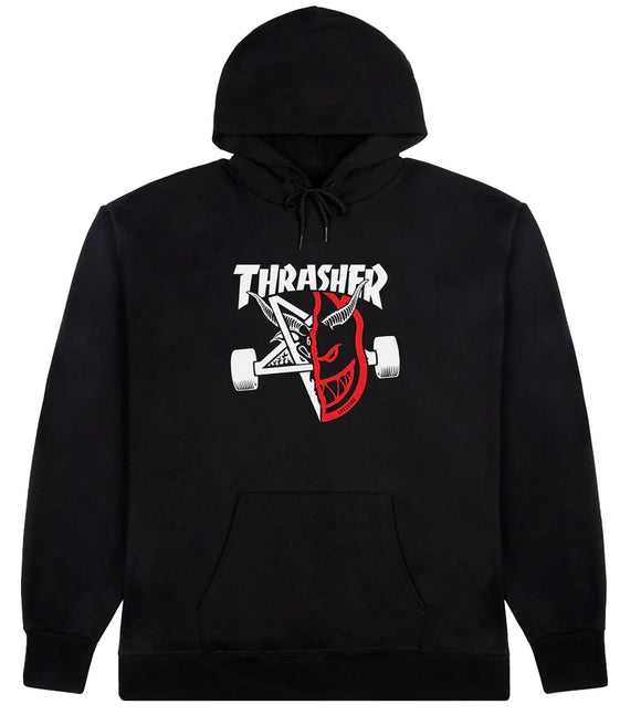 Thrasher x Spitfire - Thrash & Burn Hoodie | Black
