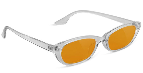 Glassy - Hooper Sunglasses | Clear / Orange Lens