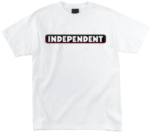 Independent - Bar Logo Tee | White