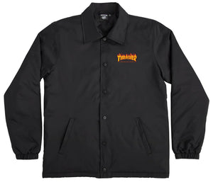 Santa Cruz x Thrasher - Flame Dot Coaches Jacket | Black