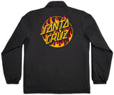Santa Cruz x Thrasher - Flame Dot Coaches Jacket | Black