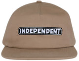 Independent - Bar Snapback Hat | Khaki