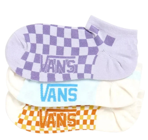 Vans - Classic Kick 3-Pack Socks | Purple Haze (Checkerboard)