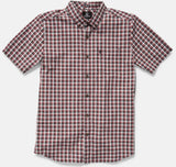 Volcom - Louie Check S/S Shirt | Light Blue Acid