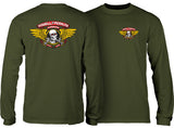 Powell Peralta - Winged Ripper L/S Tee | Forest Green