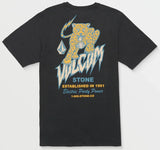 Volcom - Meow Tee | Washed Black Heather