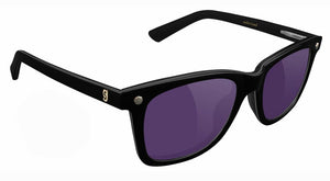 Glassy - Mikemo Premium Sunglasses | Black / Purple Smoke
