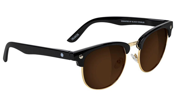 Glassy - Morrison Sunglasses | Black / Brown Lens