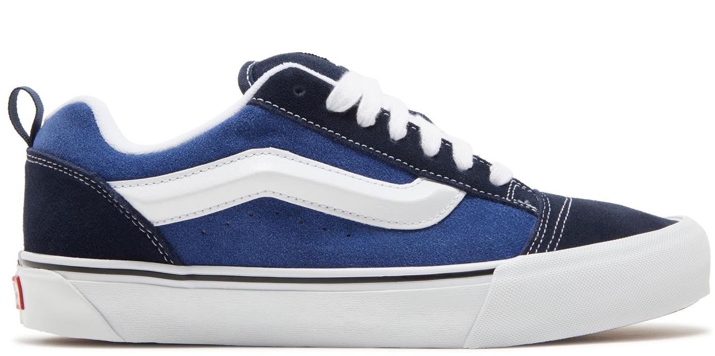 Vans - Knu Skool Shoes | Navy White – Plusskateshop.com