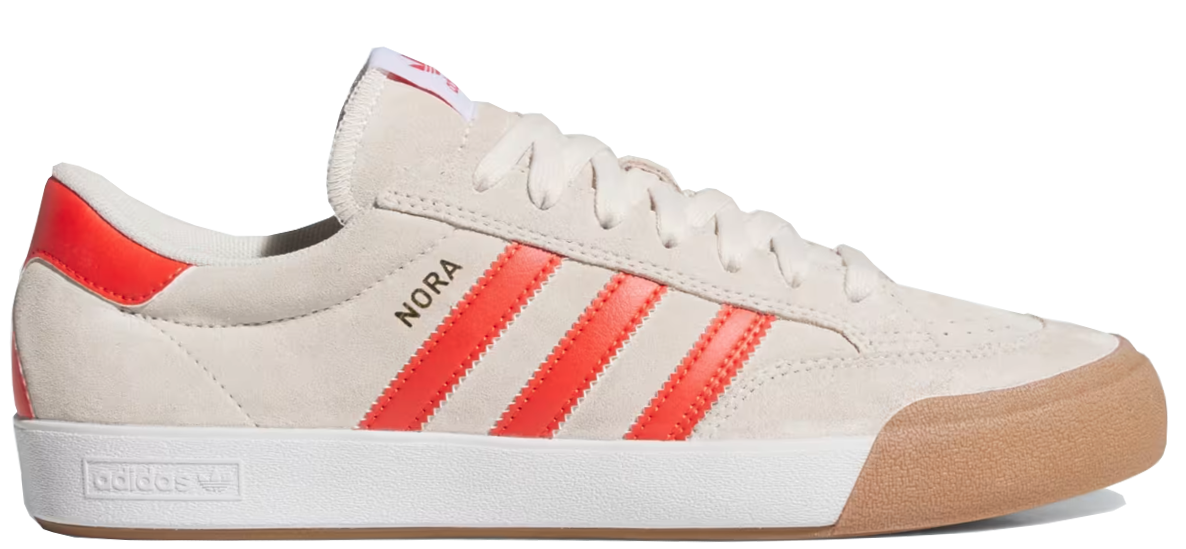 Adidas - Nora Shoes | White Orange Gum Plusskateshop.com Adidas - Nora Shoes | White Orange Gum Plusskateshop.com