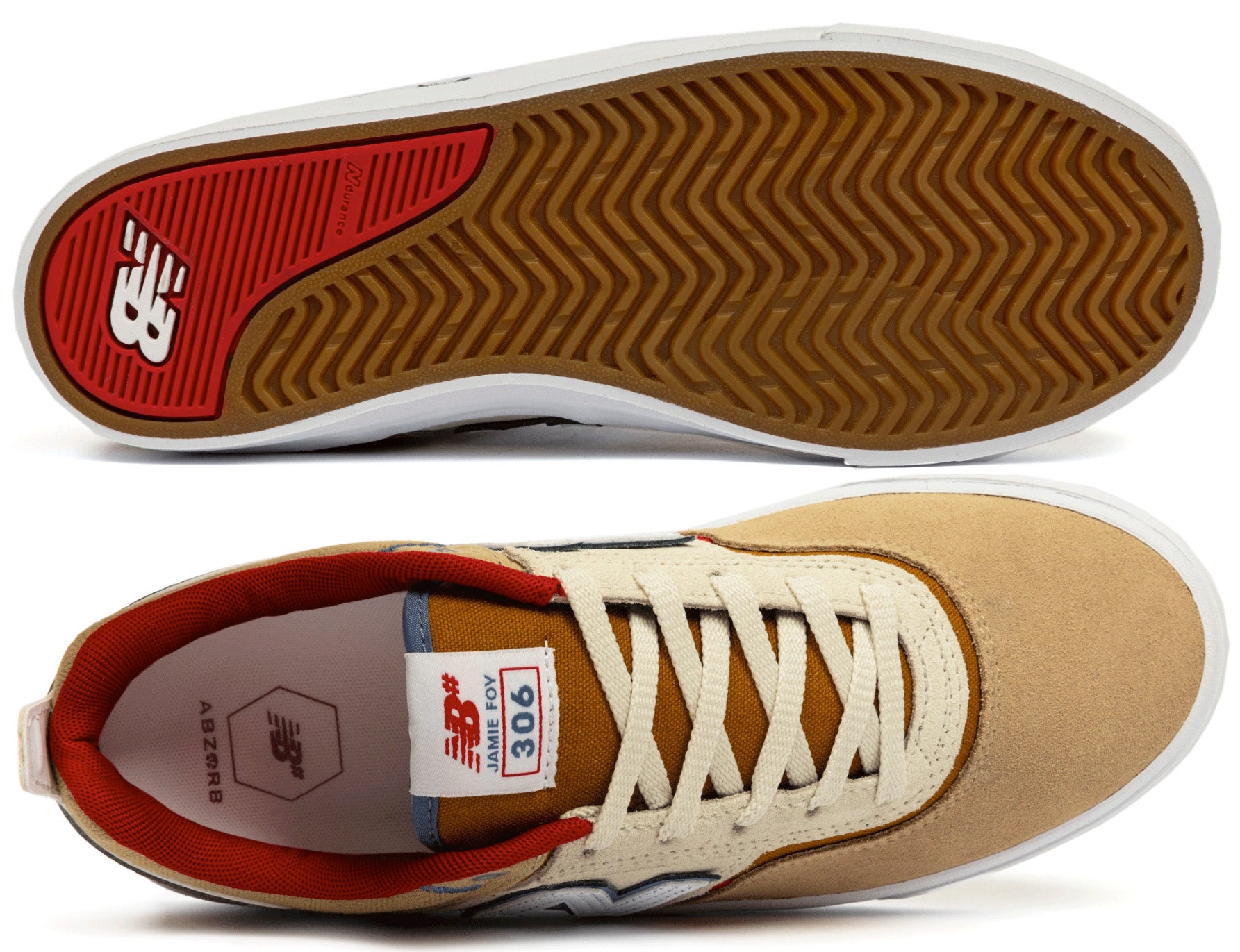 New Balance Numeric Jamie Foy 306 Men\'s Tan Skateboarding Shoes Size 12 New Balance Numeric Jamie Foy 306 Cup Skateboard Shoe - Tan  main image 2