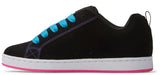 DC - Women's Court Graffik Shoes | Black Neon Lights