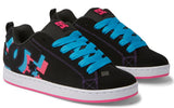 DC - Women's Court Graffik Shoes | Black Neon Lights