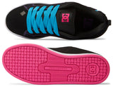 DC - Women's Court Graffik Shoes | Black Neon Lights