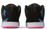 DC - Women's Court Graffik Shoes | Black Neon Lights