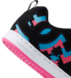 DC - Women's Court Graffik Shoes | Black Neon Lights