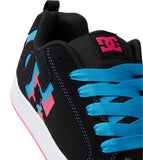 DC - Women's Court Graffik Shoes | Black Neon Lights