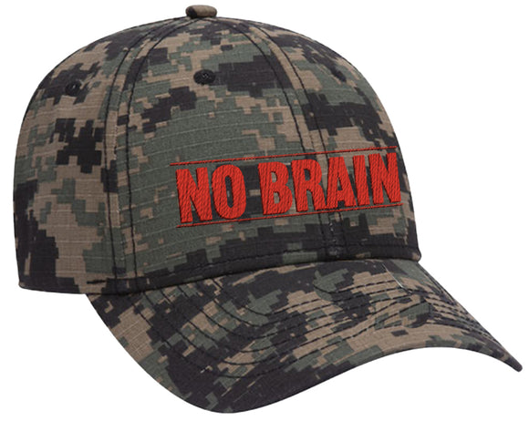 FA - No Brain Snapback Hat | Camo
