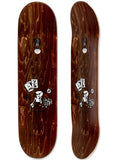 Polar - Oskar Rozenberg 'Poker Face' 8.5" Deck | Brown Veneer