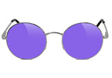 Glassy - Mayfair Premium Sunglasses | Silver / Purple Lens