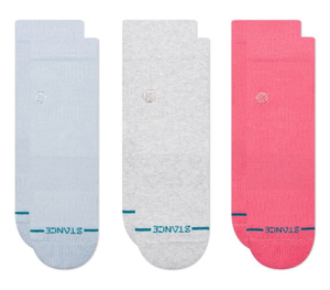 Stance - Icon Quarter 3-Pack Socks | Perriwinkle
