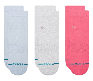 Stance - Icon Quarter 3-Pack Socks | Perriwinkle