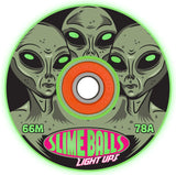 Slime Balls - Friends Of Planet 9 Light Ups 66mm 78a Wheels | GITD