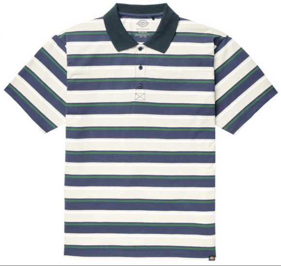 Dickies - Guy Mariano Striped Polo Shirt | Grey Navy Green