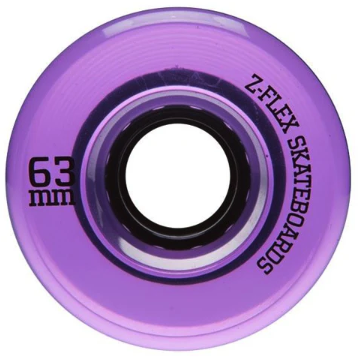 Z-Flex - Z-Smooth V2 63mm 83a Wheels | Purple Translucent