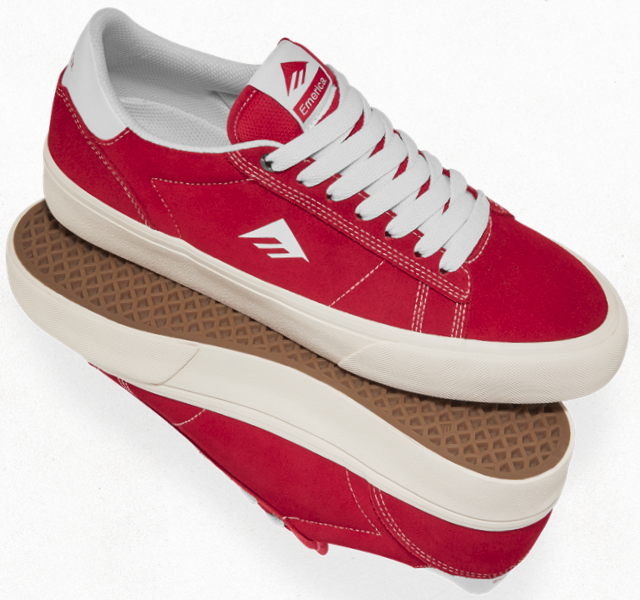Emerica - Moca Shoes | Red – Plusskateshop.com