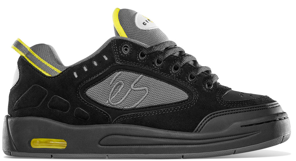 éS - Creager Shoes | Black Grey – Plusskateshop.com